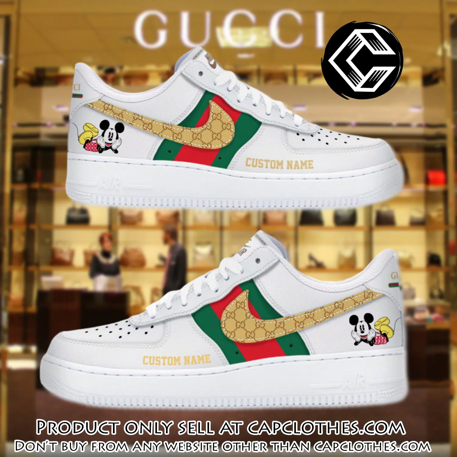 Gucci mickey mouse  luxury air force 1 sneakers limited af1 shoes oaf1022 cc3944095